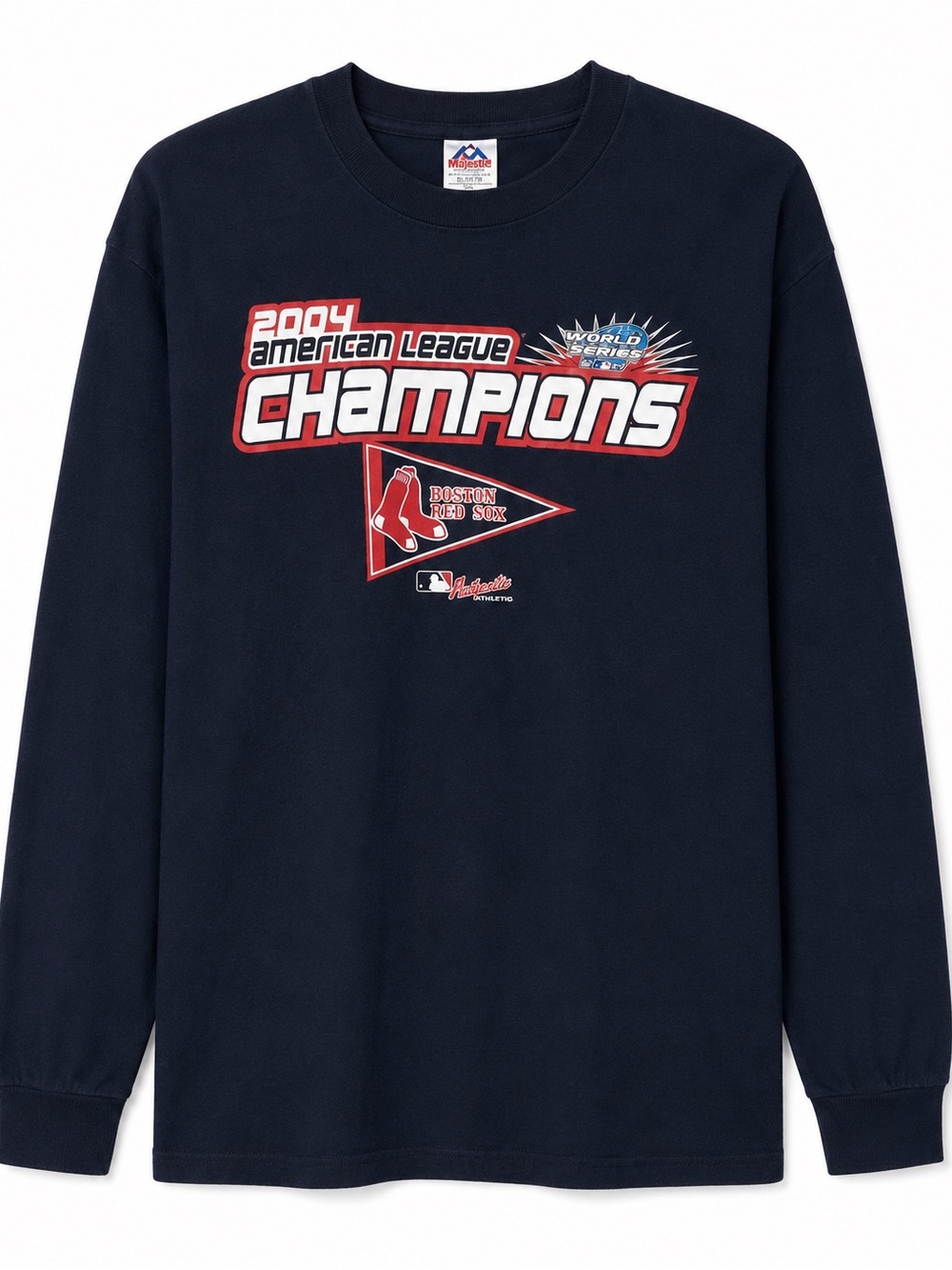 Vintage Boston Red Sox 2004 American League Champions Long Sleeve Shirt XL MLB